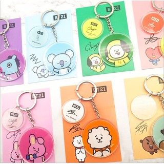 Móc Khóa BTS BT21 Chữ Ký - Keychain Mẫu 22