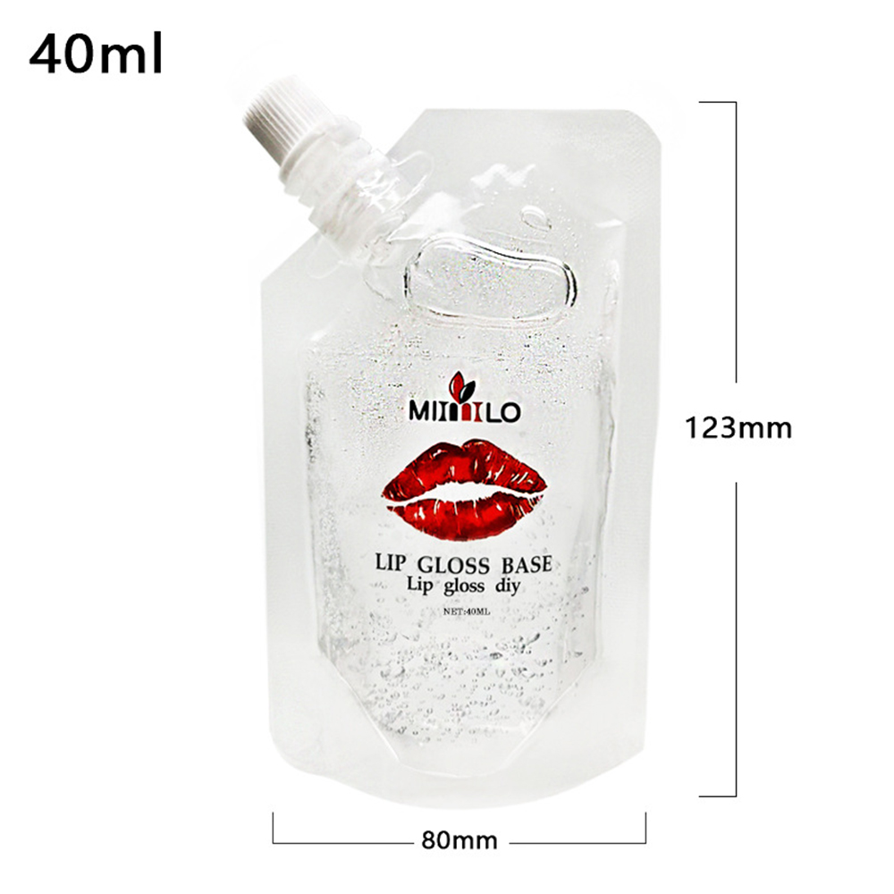 CABEZA DIY Liquid Lipstick Raw Lips Makeup Lip Gloss Base Oil Nutritious Non-Stick Cup 40/100ml Moisturizing Handmade Clear Lipstick Material Gel