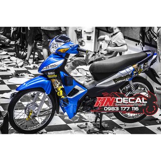 Tem Trùm Wave A Xanh Bạc GP