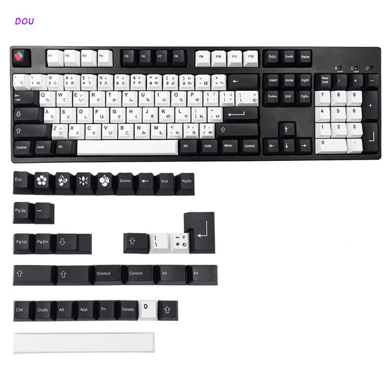 Vỏ bọc phím cơ 137 phím in họa tiết cherry phong cách Nhật Bản