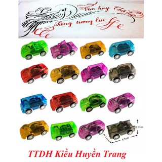 Đồ chơi trẻ em - Xe mini chạy trớn nhựa trong chạy nhanh