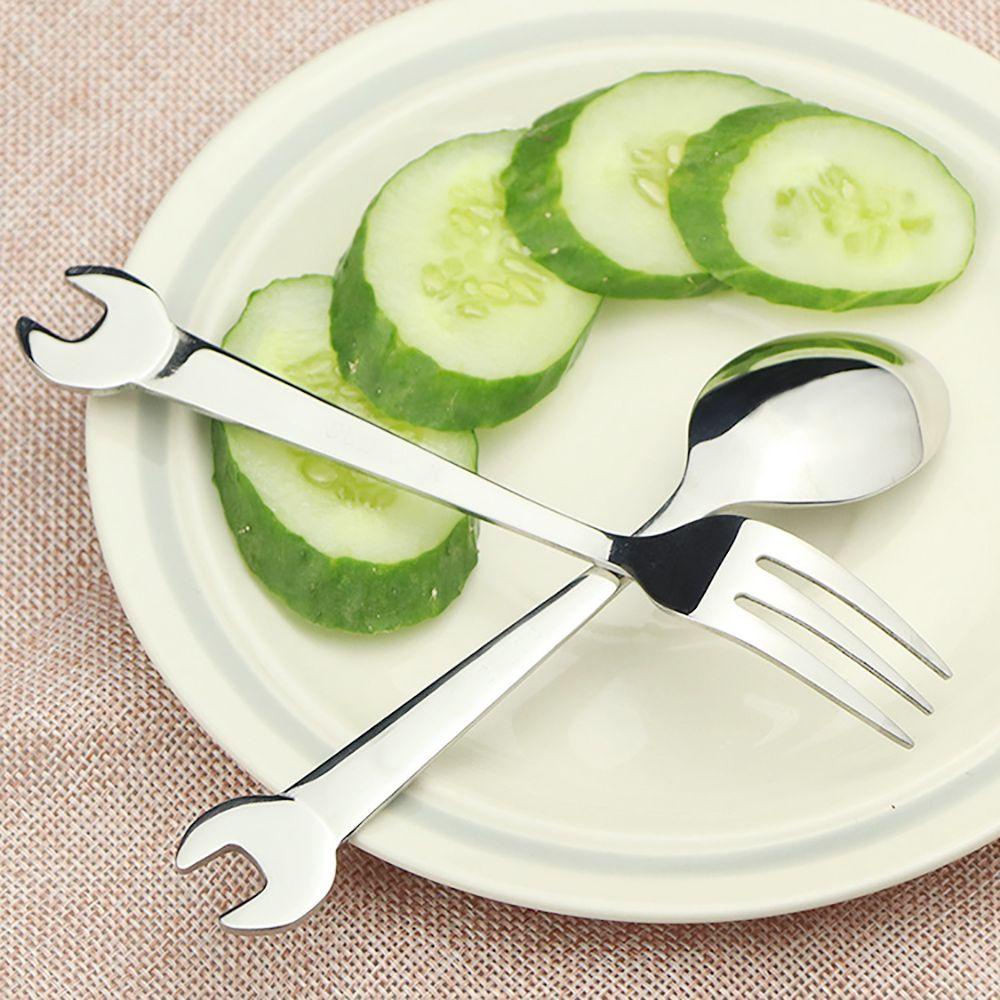 YIYU 1 Muỗng Cà Phê Tráng Gương Hình Cờ Lê