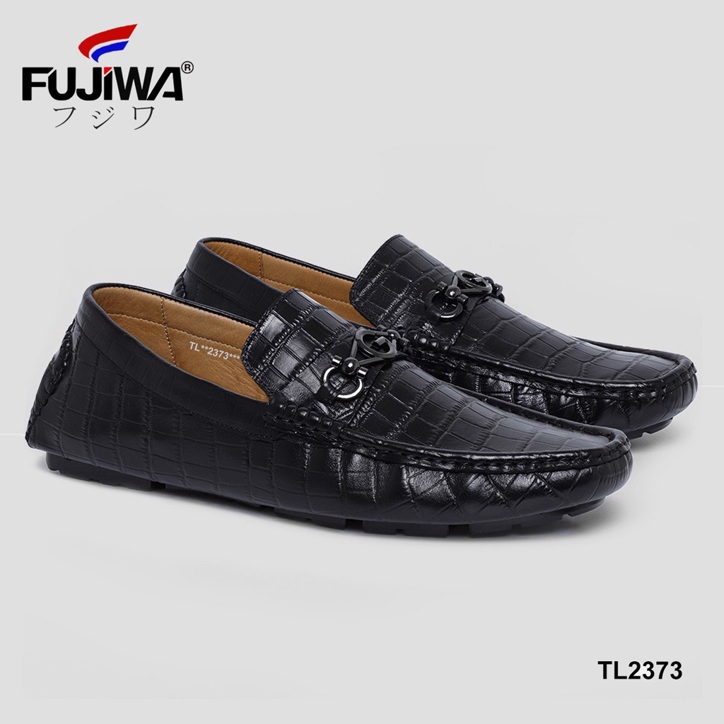 Giày Lười Nam Da Bò FUJIWA - TL2373. Đế Âm, Cao 3cm. Được Đóng Thủ Công (Handmade). Size:  38, 39, 40, 41, 42, 43