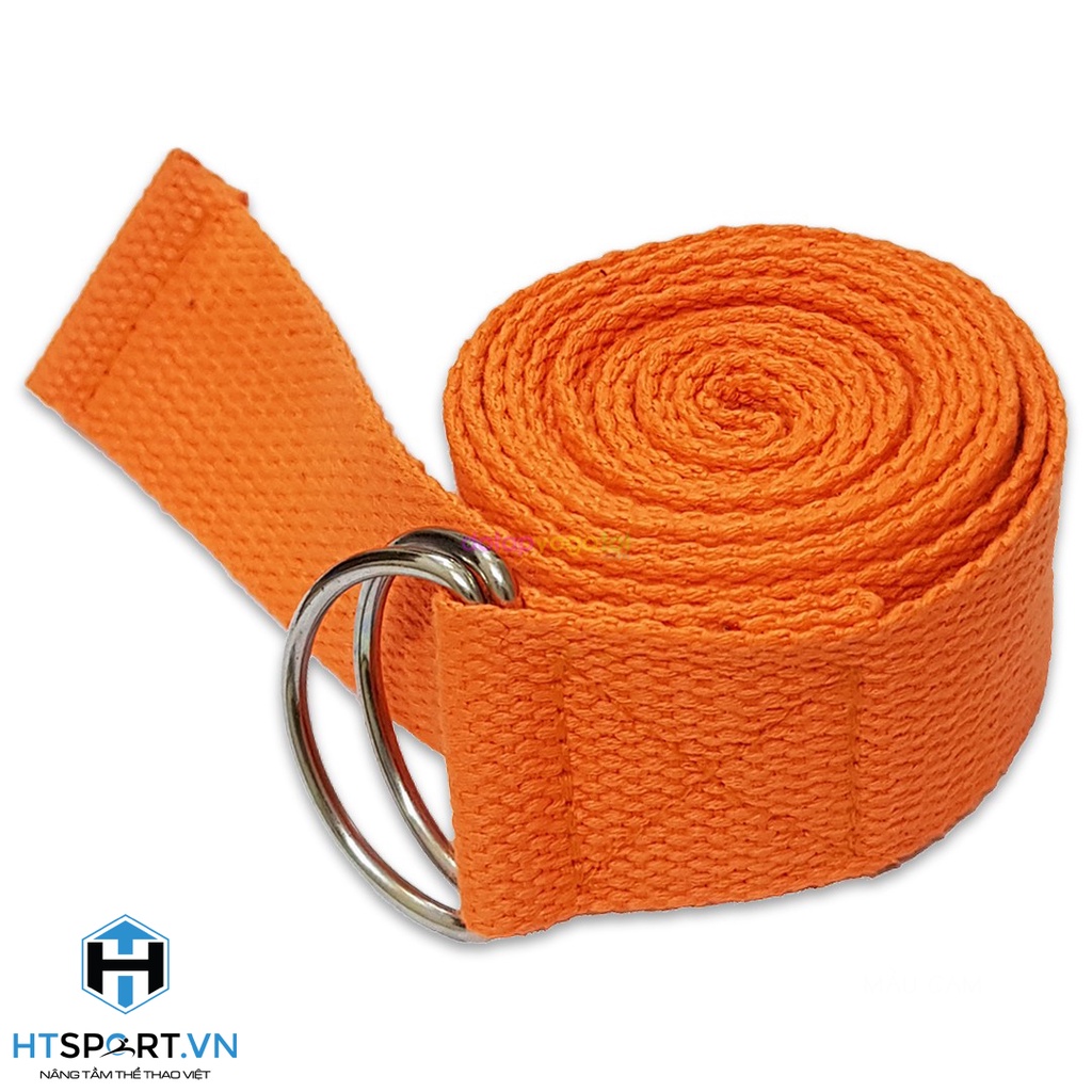 Dây Tập Yoga, Hổ Trợ Tập Giãn Cơ Đai Cotton Dài 1,8M, Giúp Gym Yoga Tại Nhà Tiện Lợi