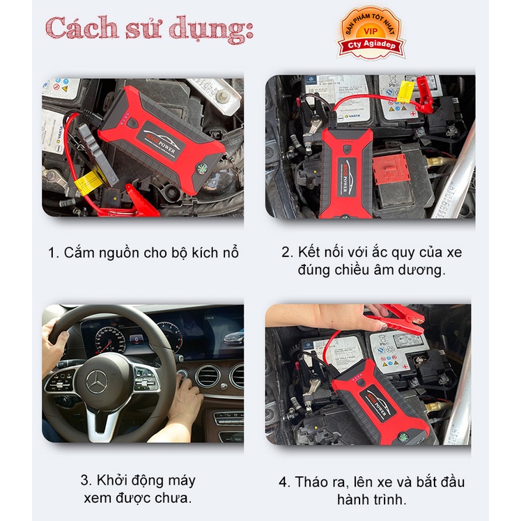 Dụng cụ hỗ trợ đề nổ máy thay thế dây câu cứu hộ xe hơi oto JX27