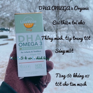 DHA omega3 organic hãng Livewise của Mỹ