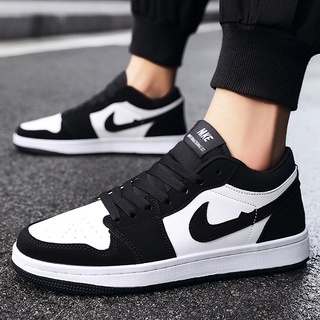 Giày jordan cổ thấp đỏ đen _ sneaker nam nữ full box