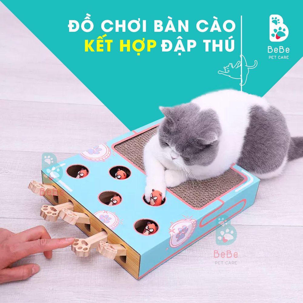 [Siêu Đáng Yêu - Kèm Catnip] Đập Chuột Kết Hợp Cào Móng - Đồ Chơi Cho Các Boss Mèo