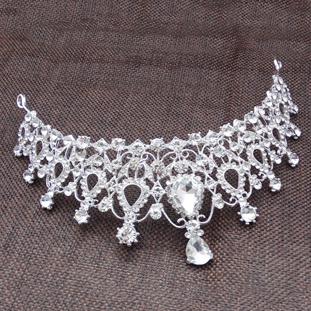 Vương miện cài tóc đính đá thời trang cho nữ