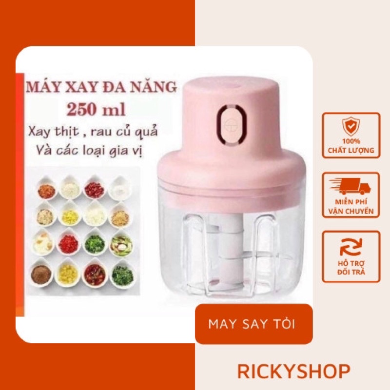 Máy say đa năng mini màu hồng xinh xắn- dễ dàng sử dụng, nhỏ gọn dùng pin sạc mang đi khắp nơi