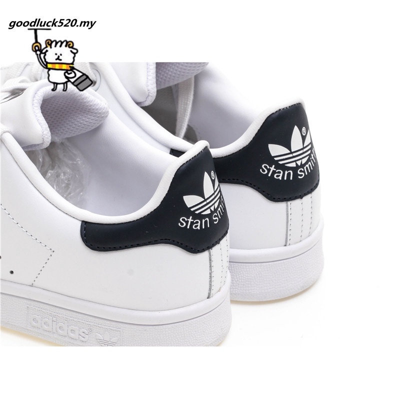 Giày thể thao Adidas Smith cổ thấp màu trắng/đen thời trang cho nam và nữ