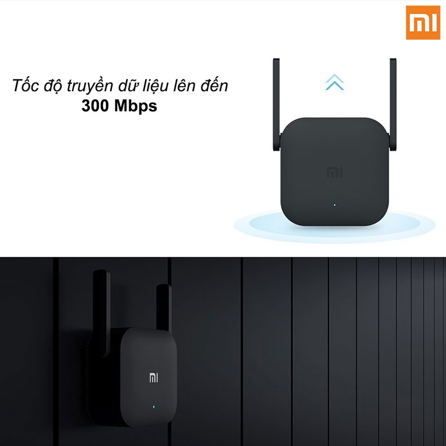 Thiết bị kích sóng Xiaomi Wifi Repeater Pro 2 râu băng thông 300mbps | BigBuy360 - bigbuy360.vn
