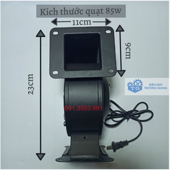 Quạt Sò - Quạt Sên Hút Ly Tâm 85W - 220V