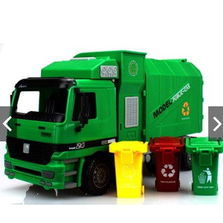 Mô hình xe chở rác Mô hình xe tải chở rác tỉ lệ 1:22
