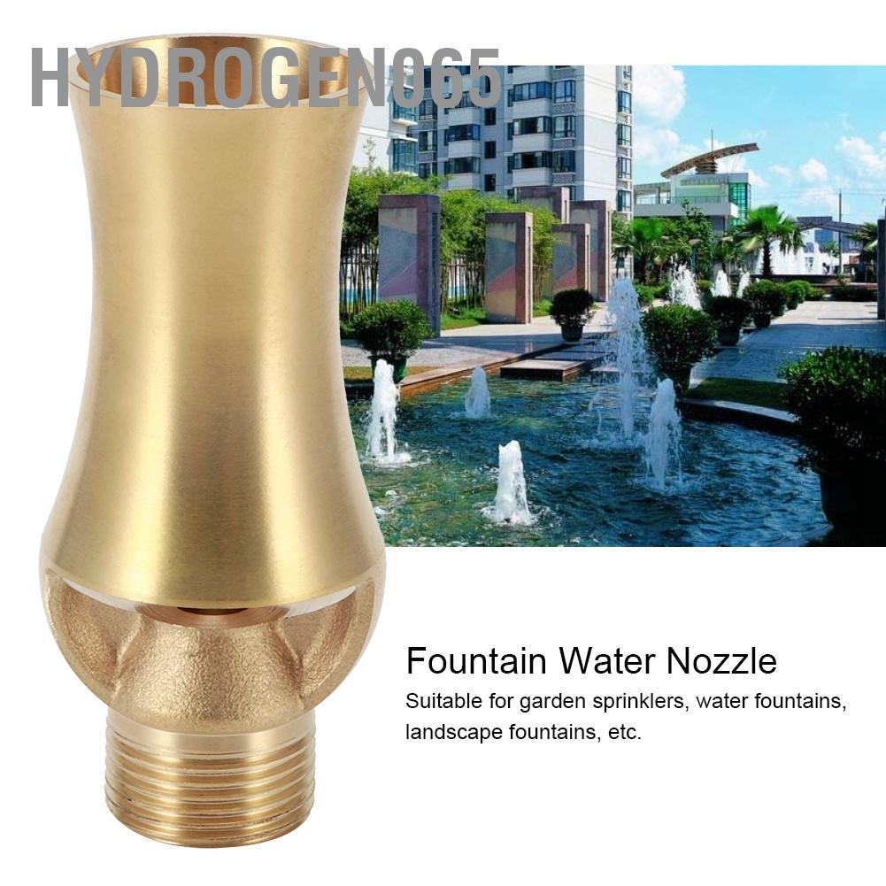 Hydrogen065 G1/2in Female Thread G3/4in Male Fountain Nozzle Sprinklers Landscaping Spray Head for Swimming Pool