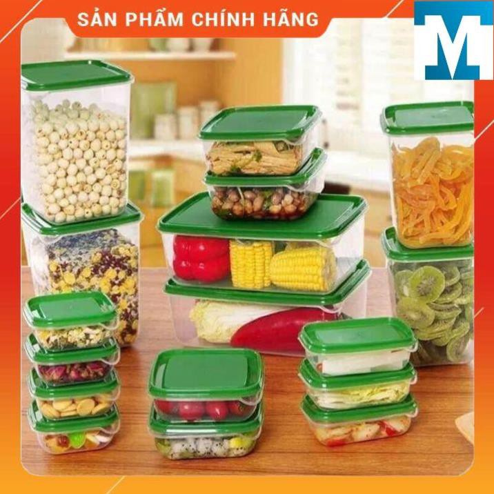 Bộ Hộp 17 món - Set 17 Hộp Nhựa Cao Cấp Đựng Thực Phẩm Bảo Quản Tủ Lạnh [FREESHIP]