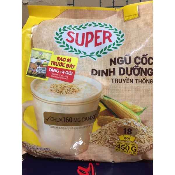 Ngũ cốc dinh dưỡng Super 450g( 18gói x20g) date 2/2023