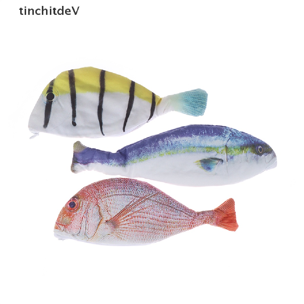 Túi Đựng Bút Bằng Thiếc Hình Cá Sáng Tạo