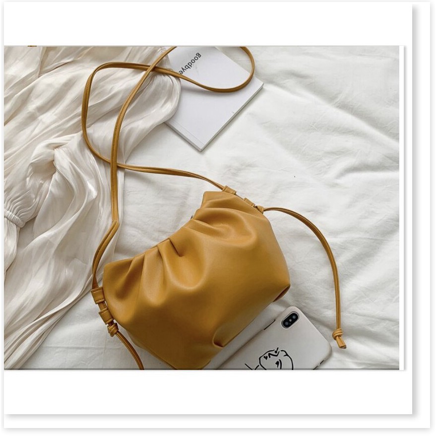 Túi xách nữ 𝑭𝑹𝑬𝑬𝑺𝑯𝑰𝑷 Túi xách da pu kiểu xếp ly đeo chéo cho nữ thanh lịch 9624