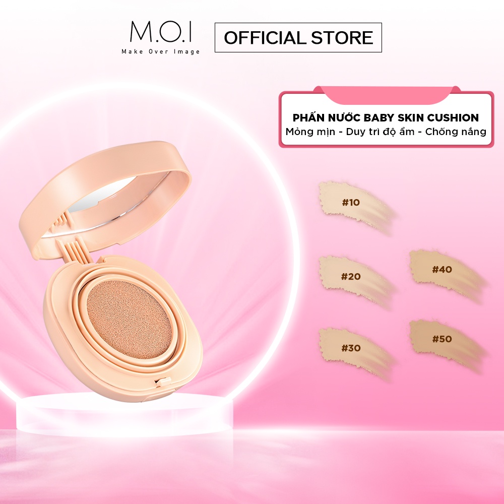 Phấn nước M.O.I Baby Skin Cushion SPF 50+ PA+++ 12g