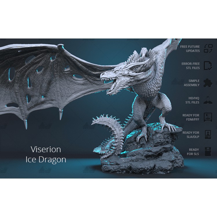 File in mô hình 3D Game of Thrones - Dragon