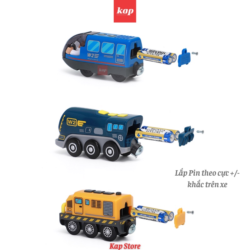 Xe lửa, Tàu hỏa chạy pin  - xe chơi được trên đường ray gỗ