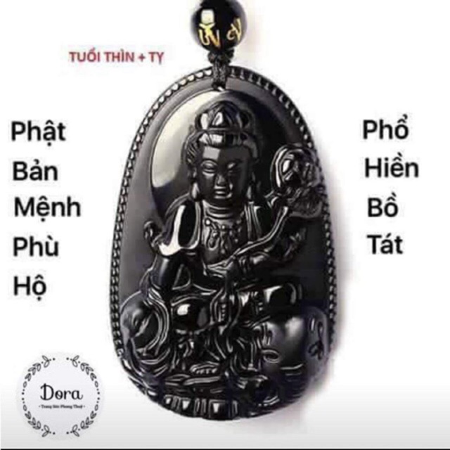 Mặt phật phổ hiền bồ tát kèm dây