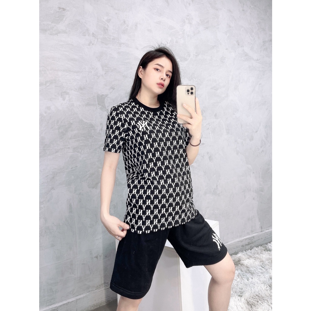 (HÀNG XUẤT XỊN) Quần nỉ NY015 M/I/b Shorts IN BLACK Form Nam Nữ mặc được Made in Cambodia full tag code