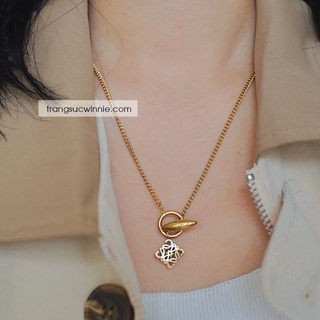 Dây chuyền nữ titan hoa mỹ