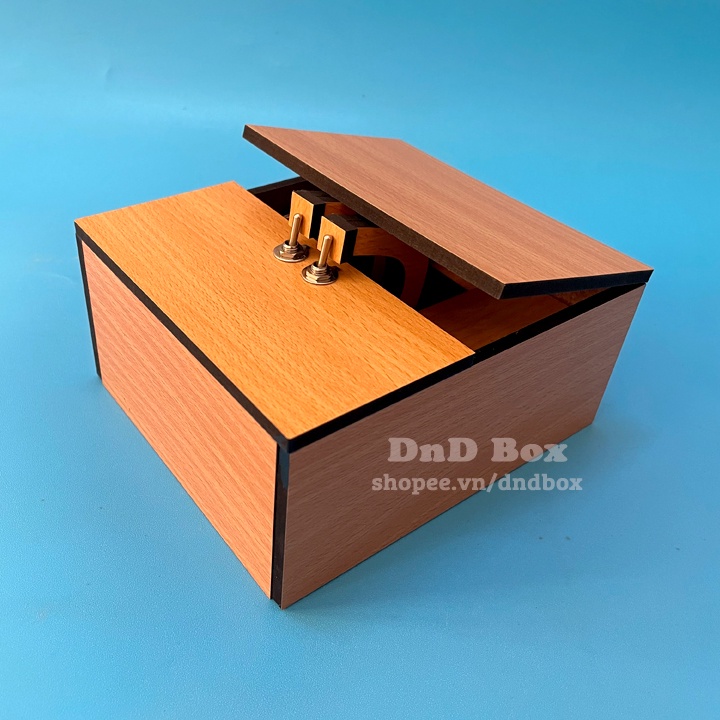 Hộp vô dụng 2 nút gạt, 2 cánh tay – Double hand useless box