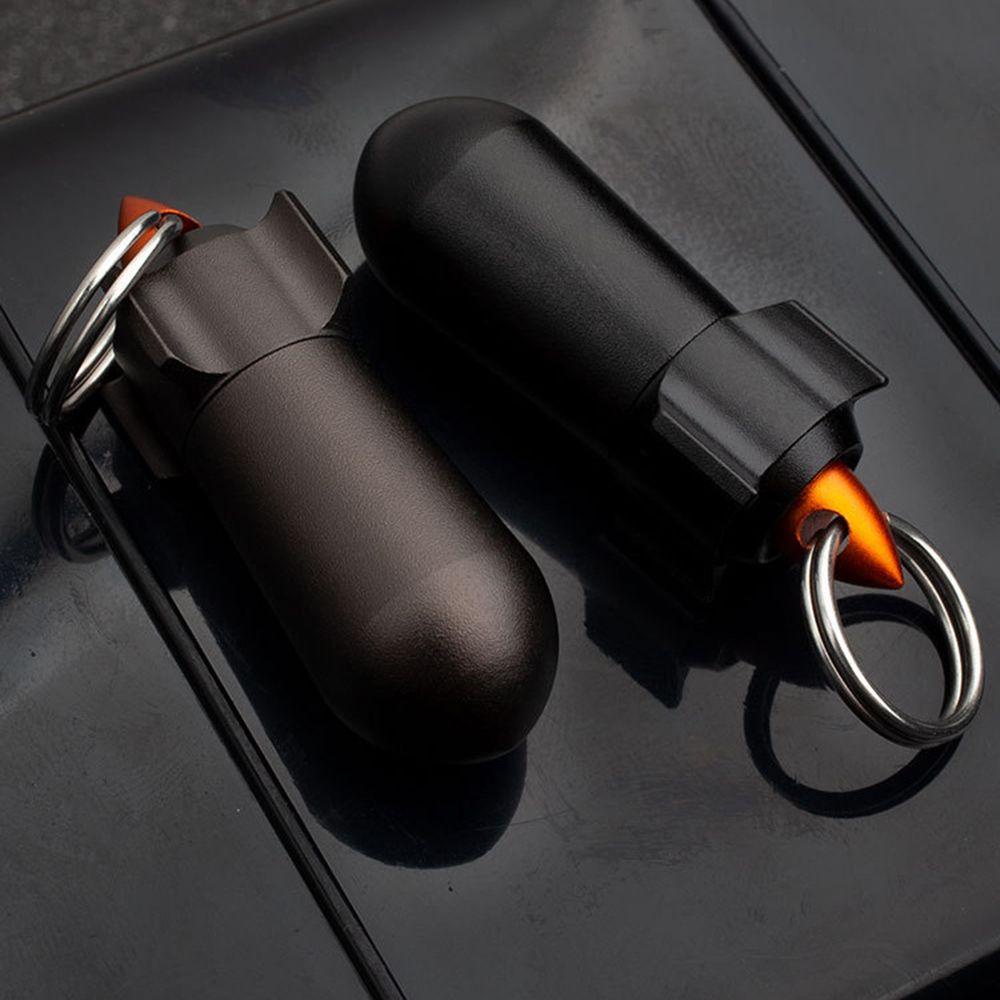 Hộp đựng thuốc mini SJJL bằng nhôm chống thấm nước gắn móc khóa tiện dụng