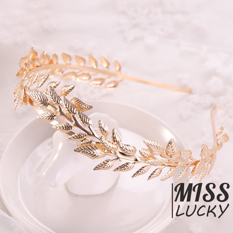 Băng đô cài tóc hình chiếc lá thời trang thanh tú cho nữ