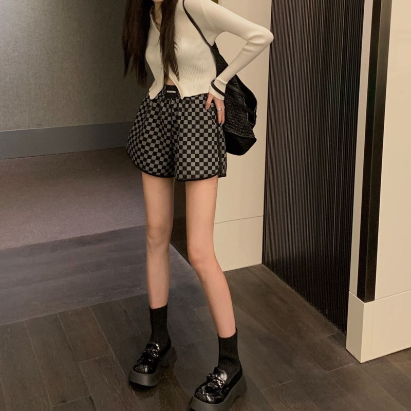 Kiểm Tra Quần Short Bình Thường 164521 Quần Short Thể Thao Ống Rộng Dáng Chữ a Thời Trang Cho Nữ