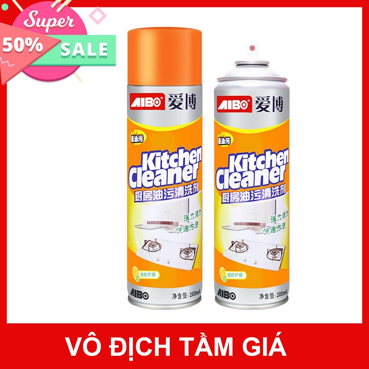 [ 𝐒𝐚𝐥𝐞 𝟓𝟎% ] Chai Xịt Tẩy Đa Năng Kitchen Cleaner 500ml - Dạng Bọt Tuyết - Siêu Sạch