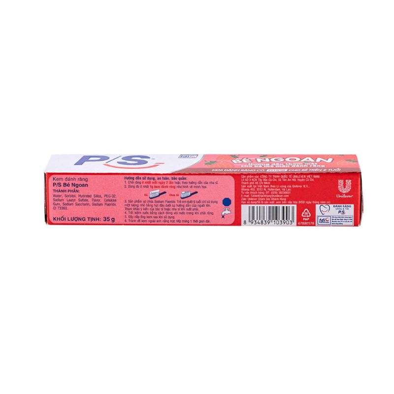 Kem đánh răng PS bé ngoan 35 g