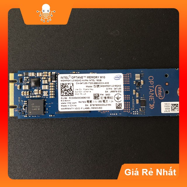 Intel optane 16gb M10 thế hệ hai hỗ trợ cache ổ cứng thành SSD