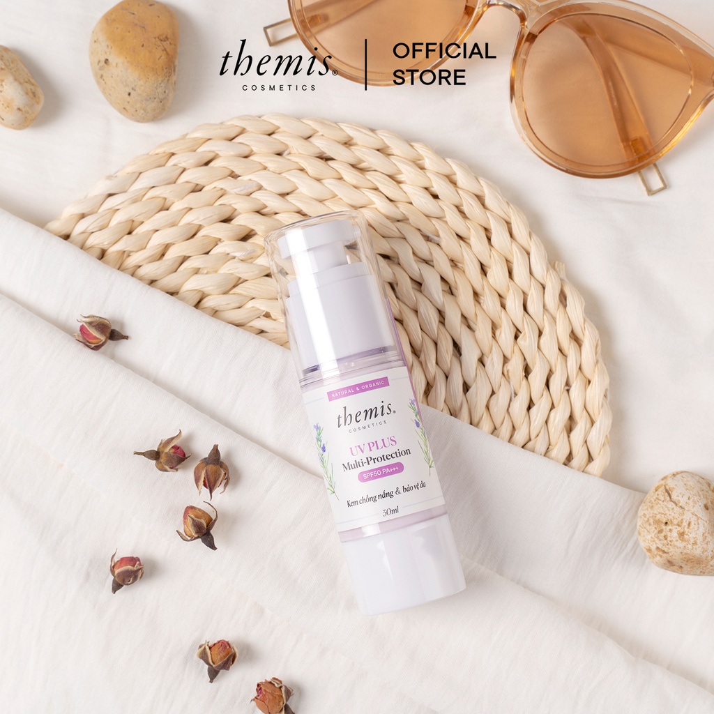 Kem chống nắng kiềm dầu dưỡng trắng nâng tông, sữa chống nắng Themis UV Plus Spf50 30ml