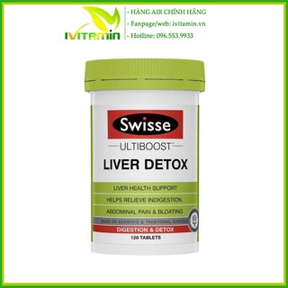 Viên uống hỗ trợ giải độc gan Swisse Liver Detox Úc 120 viên