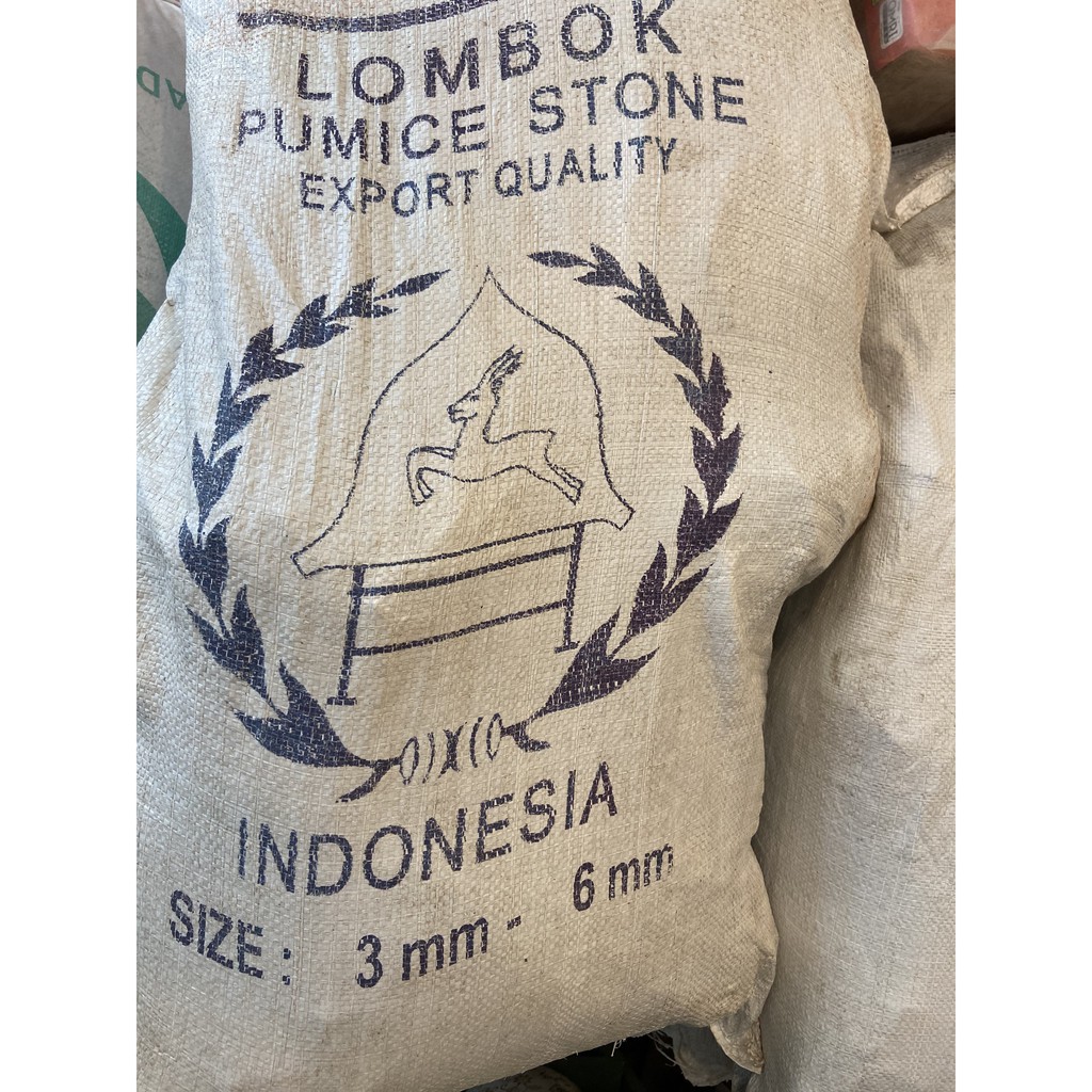 Nguyên Bao Đá Pumice 50L (16-20kg) (đá bọt , đá núi lửa) Indo - trồng xương rồng , kiểng lá , rau củ