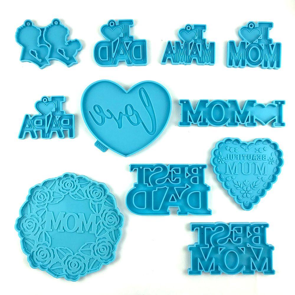 Khuôn Silicone Làm Móc Khóa 1 Ngăn DIY Tiện Dụng