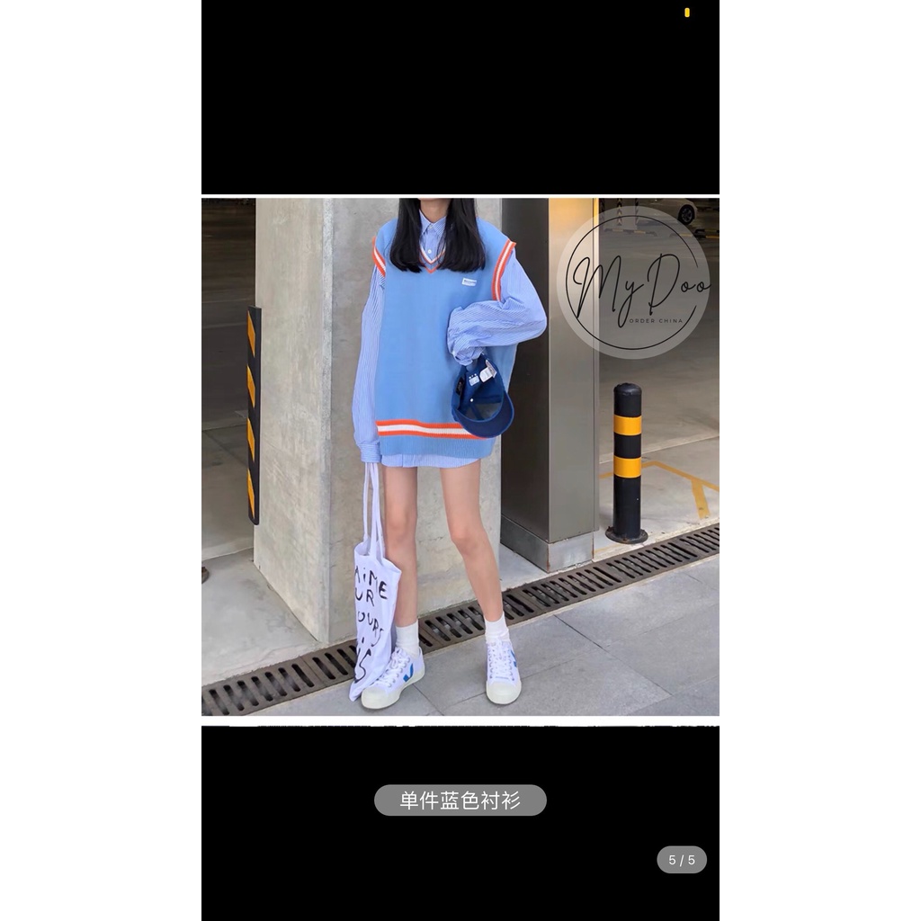 Áo Gile len Ulzzang nam nữ Hàn Quốc có sẵn - GL05 | BigBuy360 - bigbuy360.vn