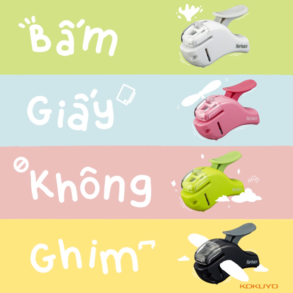 Bấm Giấy Không Ghim Đa Năng Campus