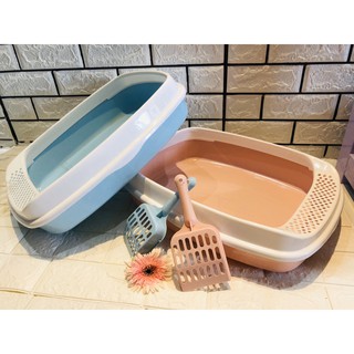 Khay vệ sinh cho mèo size nhỏ kèm xẻng ( 46 * 34 * 11 cm )