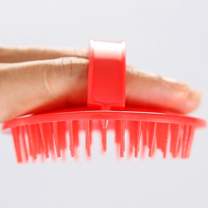 Tmdbyx Bàn chải silicon mềm mát xa đầu tiện dụng