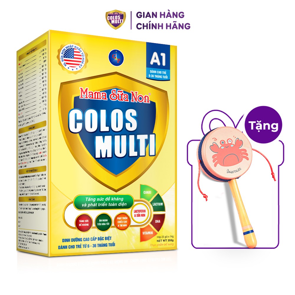 Sữa bột cho bé Colosmulti các loại hộp 350g - 450g [Quà tặng đồ chơi trống lắc]