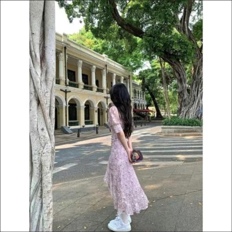 Đầm Hoa Nhí Tím Mộng Mơ