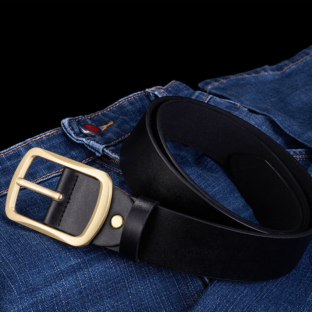 SmileFairyCC【COD &amp; Hàng Có Sẵn】Thắt Lưng Da Chất Lượng Cao Phong Cách Cổ Điển Cho Nam Và Nữ