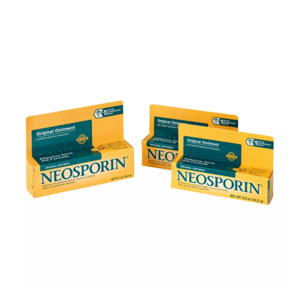 COMBO 3 HỘP KEM MỠ SÁT KHUẨN VÀ GIẢM SẸO Neosporin Original Oitment (28.3g + 2 x 14.5g)