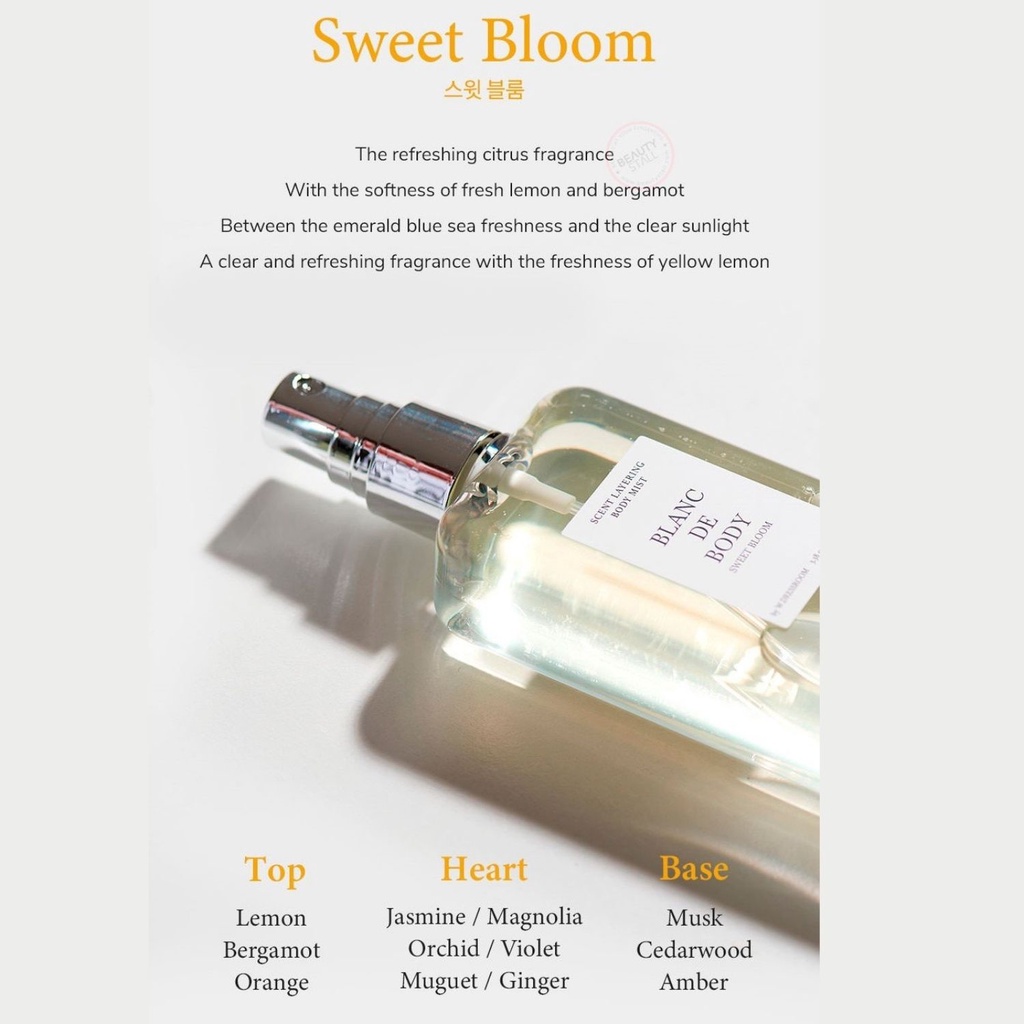 Nước hoa W.DRESSROOM Blanc De Body Scent Layering Body Mist