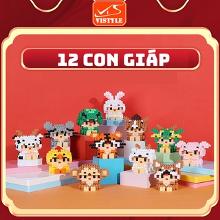 Le.go mini đồ chơi lắp ráp 3D hình 12 con giáp cực kỳ đáng yêu và dễ  thương - Vistyle shop